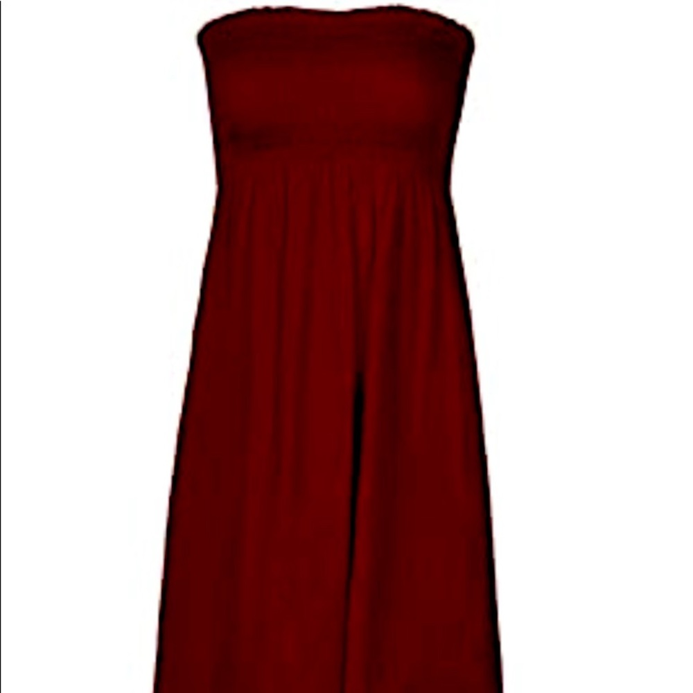 Strapless dress.  Beach cover up.